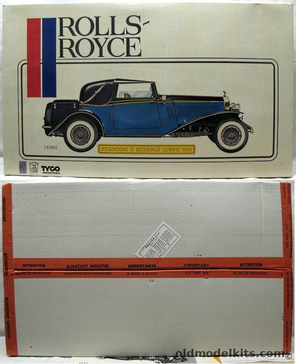 Pocher 1/8 Rolls Royce 1932 Phantom II Sedanca Coupe plastic model kit